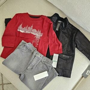 Kenneth Cole Reaction Black Textured Jacket